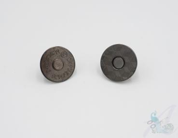 Magnetverschluss 18mm gunmetal / nickel schwarz